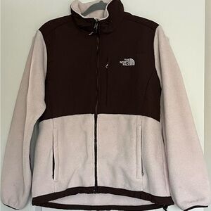 The North Face Women’s Denali Fleece Zip Front Jacket Pink Brown Gorpcore Sz M